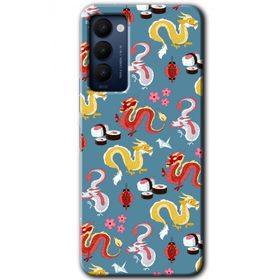Tecno Camon 18 Funky Dragon Baskılı Uyumlu Silikon Kılıf