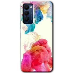 Tecno Camon 18 Gökkuşağı Color Baskılı Uyumlu Silikon Kılıf