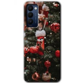 Tecno Camon 18 Happy New Year Baskılı Uyumlu Silikon Kılıf