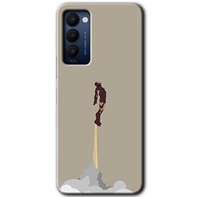 Tecno Camon 18 İronman Airport Baskılı Uyumlu Silikon Kılıf