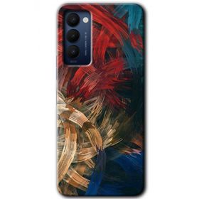Tecno Camon 18 Karma Boyalar Baskılı Uyumlu Silikon Kılıf