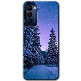 Tecno Camon 18 Kış Manzarası Baskılı Uyumlu Silikon Kılıf