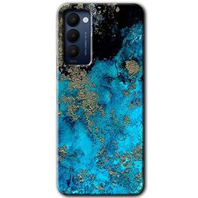 Tecno Camon 18 Klas Mermer Baskılı Uyumlu Silikon Kılıf