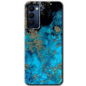 Tecno Camon 18 Klas Mermer Baskılı Uyumlu Silikon Kılıf