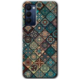Tecno Camon 18 Mat Mandala Baskılı Uyumlu Silikon Kılıf