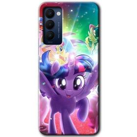 Tecno Camon 18 Pony Baskılı Uyumlu Silikon Kılıf