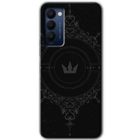 Tecno Camon 18 Siyah Mandala 1 Baskılı Uyumlu Silikon Kılıf