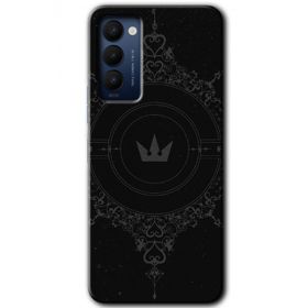 Tecno Camon 18 Siyah Mandala 1 Baskılı Uyumlu Silikon Kılıf