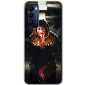 Tecno Camon 18 V for Fire Baskılı Uyumlu Silikon Kılıf