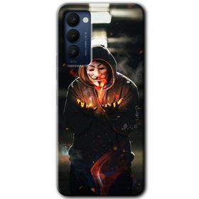 Tecno Camon 18 V for Fire Baskılı Uyumlu Silikon Kılıf