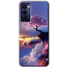 Tecno Camon 18 Wash Red Wall Baskılı Uyumlu Silikon Kılıf