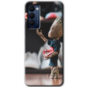 Tecno Camon 18 Yeşil Kurt Baskılı Uyumlu Silikon Kılıf