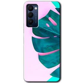 Tecno Camon 18P 3D Yaprak Baskılı Uyumlu Silikon Kılıf