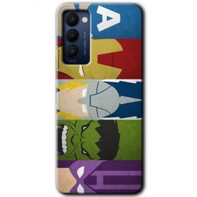 Tecno Camon 18P Avengers 1 Baskılı Uyumlu Silikon Kılıf