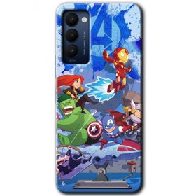 Tecno Camon 18P Avengers Cartoon Baskılı Uyumlu Silikon Kılıf