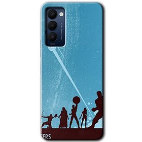 Tecno Camon 18P Avengers Team Baskılı Uyumlu Silikon Kılıf