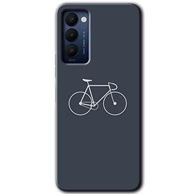 Tecno Camon 18P Bike Baskılı Uyumlu Silikon Kılıf