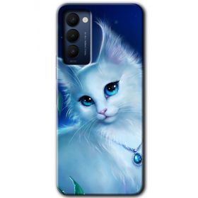 Tecno Camon 18P Cat Glance Baskılı Uyumlu Silikon Kılıf
