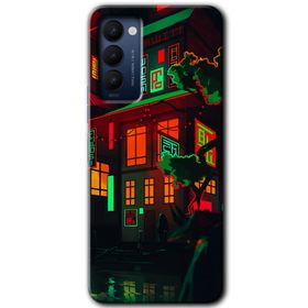 Tecno Camon 18P China Street Baskılı Uyumlu Silikon Kılıf