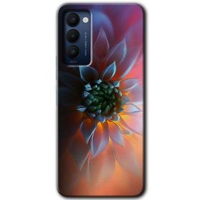 Tecno Camon 18P Çiçek Motif Baskılı Uyumlu Silikon Kılıf