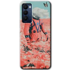 Tecno Camon 18P Dalga Baskılı Uyumlu Silikon Kılıf