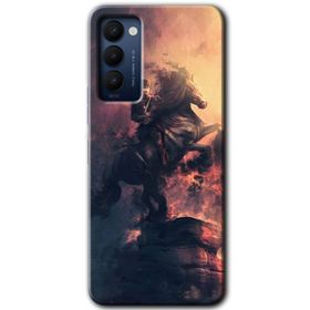 Tecno Camon 18P Dalga Baskılı Uyumlu Silikon Kılıf