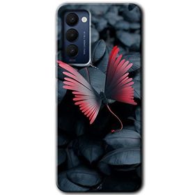 Tecno Camon 18P Dark Butterfly Baskılı Uyumlu Silikon Kılıf
