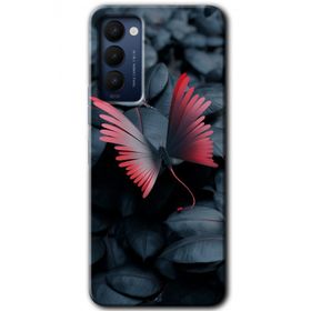 Tecno Camon 18P Dark Butterfly Baskılı Uyumlu Silikon Kılıf