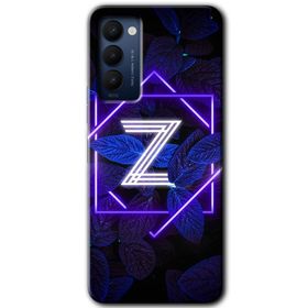 Tecno Camon 18P Dark Neon Yaprak P Harfi Baskılı Uyumlu Silikon Kılıf