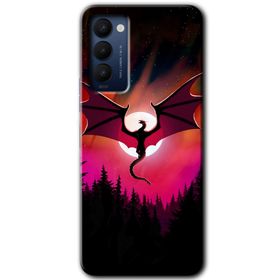 Tecno Camon 18P Dragon Night Baskılı Uyumlu Silikon Kılıf