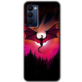 Tecno Camon 18P Dragon Night Baskılı Uyumlu Silikon Kılıf