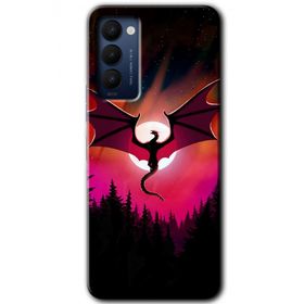 Tecno Camon 18P Dragon Night Baskılı Uyumlu Silikon Kılıf