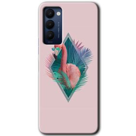 Tecno Camon 18P Flamingo Baskılı Uyumlu Silikon Kılıf