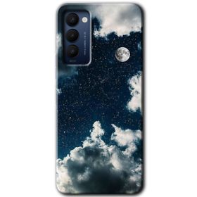 Tecno Camon 18P Gece Gökyüzü Baskılı Uyumlu Silikon Kılıf