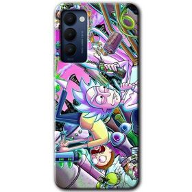 Tecno Camon 18P Graffiti Çizgi Film Baskılı Uyumlu Silikon Kılıf