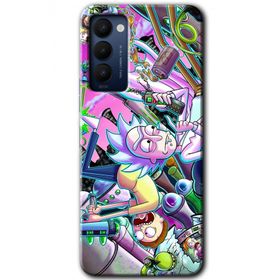 Tecno Camon 18P Graffiti Çizgi Film Baskılı Uyumlu Silikon Kılıf