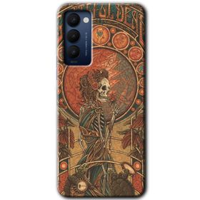 Tecno Camon 18P İskelet Aşk Baskılı Uyumlu Silikon Kılıf