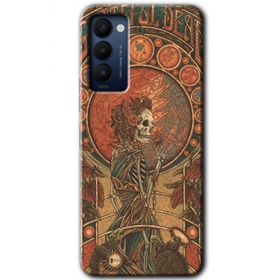 Tecno Camon 18P İskelet Aşk Baskılı Uyumlu Silikon Kılıf