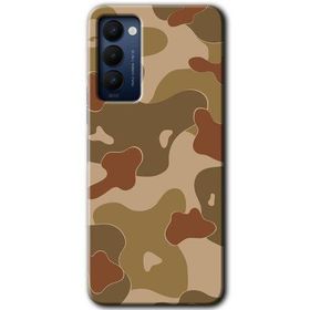 Tecno Camon 18P Kamuflaj 10 Baskılı Uyumlu Silikon Kılıf