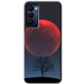Tecno Camon 18P Kanlı Ay Baskılı Uyumlu Silikon Kılıf