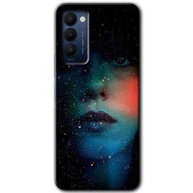 Tecno Camon 18P Karanlık Kadın Baskılı Uyumlu Silikon Kılıf