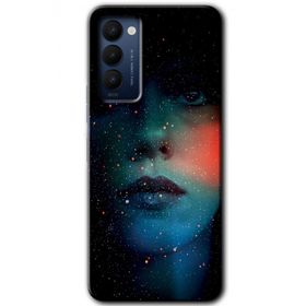 Tecno Camon 18P Karanlık Kadın Baskılı Uyumlu Silikon Kılıf