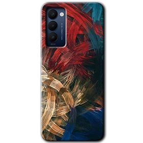 Tecno Camon 18P Karma Boyalar Baskılı Uyumlu Silikon Kılıf