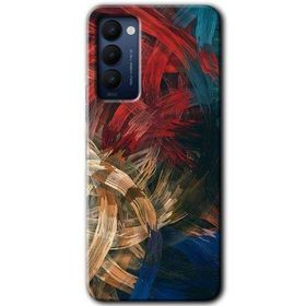 Tecno Camon 18P Karma Boyalar Baskılı Uyumlu Silikon Kılıf