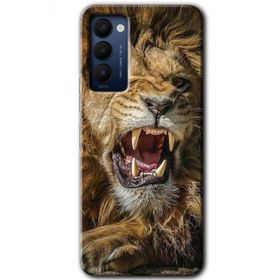 Tecno Camon 18P King Lion Baskılı Uyumlu Silikon Kılıf