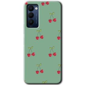 Tecno Camon 18P Kiraz Berry Baskılı Uyumlu Silikon Kılıf