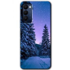 Tecno Camon 18P Kış Manzarası Baskılı Uyumlu Silikon Kılıf
