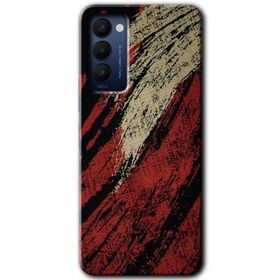 Tecno Camon 18P Kumaş Deseni 6 Baskılı Uyumlu Silikon Kılıf