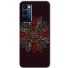 Tecno Camon 18P Mandala Flower Wal Baskılı Uyumlu Silikon Kılıf