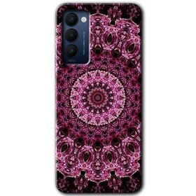 Tecno Camon 18P Mandala Patterns Kaleidoscope Baskılı Uyumlu Silikon Kılıf